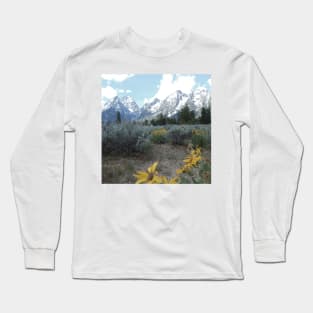 Wildflowers in the breeze IV Long Sleeve T-Shirt